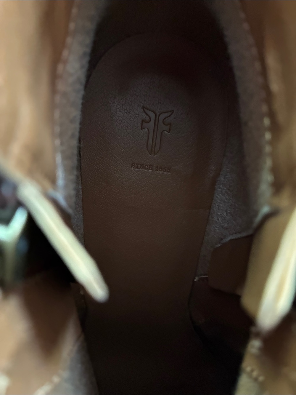 FRYE Judith Zip Bootie - Cognac - Size 8M - Picture 7 of 14